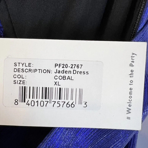 NWT retrofete Cobalt Blue Jaden Strapless Formal Gown $595 - Picture 15 of 16